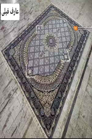 فرش عارف 440 شانه نگین کسری کاشان